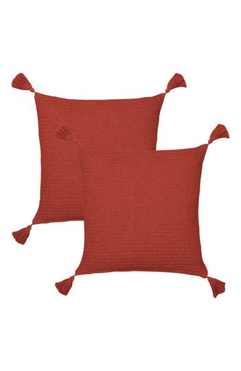 Cellbes Kuddfodral våffla 2-Pack Rost
