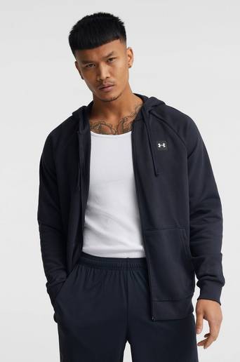 Under Armour Sweatshirt UA Rival Fleece FZ Hoodie Svart