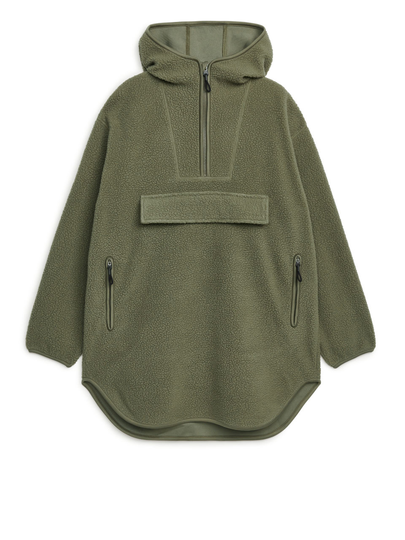Fleece Anorak Jacket - Green