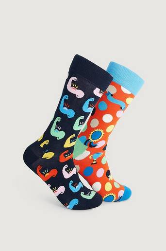 Happy Socks 2-Pack Strumpor Father´s Day Socks Gift Set Multi