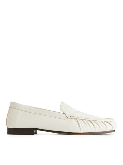 Leather Loafers - White