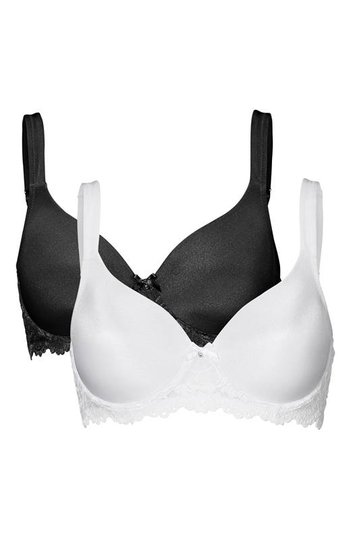 Cellbes T-shirt bh Molly 2-Pack Svart Vit