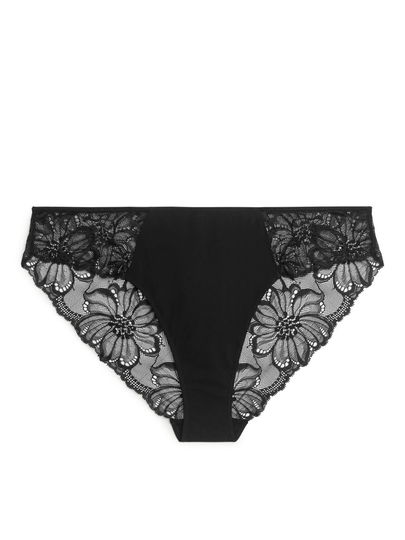 Lace Briefs - Black