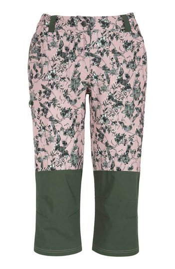 Cellbes Fritidsbyxa i 3/4-modell Rosa Mönstrad