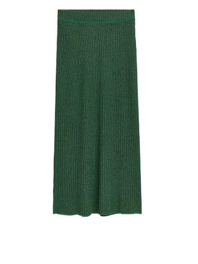 Rib Jersey Skirt - Green