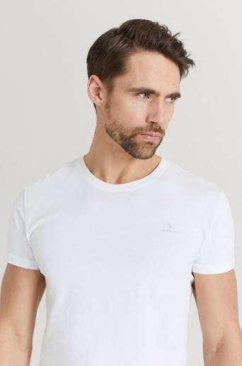 Gant 2-Pack T-shirt C-Neck T-shirt 2-Pack Vit
