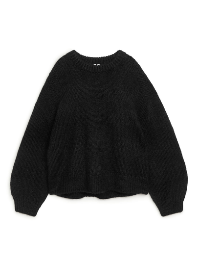 Mohair Blend Jumper - Black