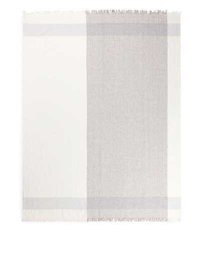 Cotton Linen Blanket - Brown