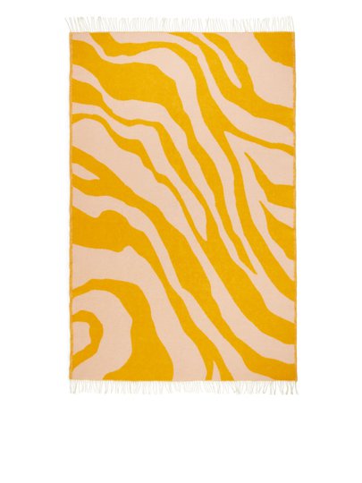 Klippan Zebra Wool Blanket - Pink