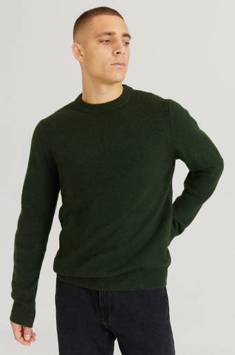 Studio Total Stickad tröja Knitted Crewneck Grön