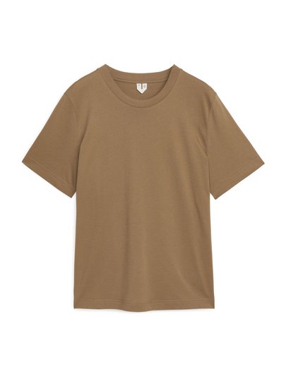 Crew-Neck T-shirt - Beige