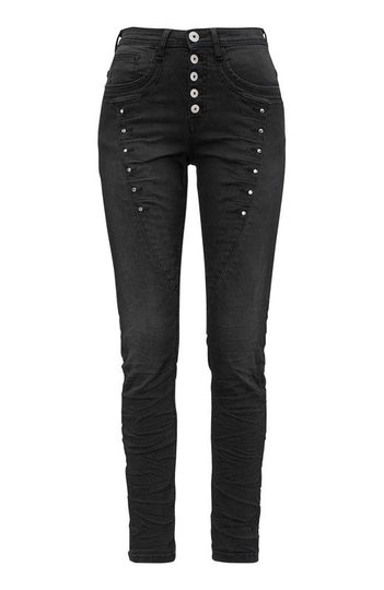 Cellbes Boyfriend byxa med strassdetaljer Svart Denim