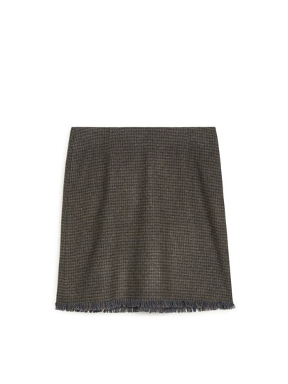 Tweed Skirt - Brown