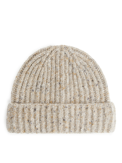 Neps Wool Beanie - Beige