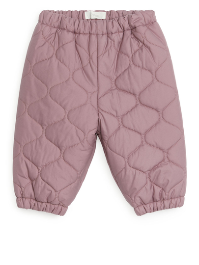 Quilted Outdoor Trousers - Pink