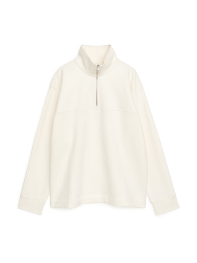 Half-Zip Sweatshirt - White