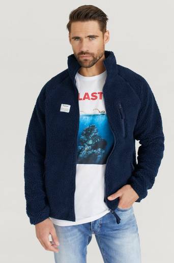 Resteröds Fleecejacka Fleece Jacket Zip Blå
