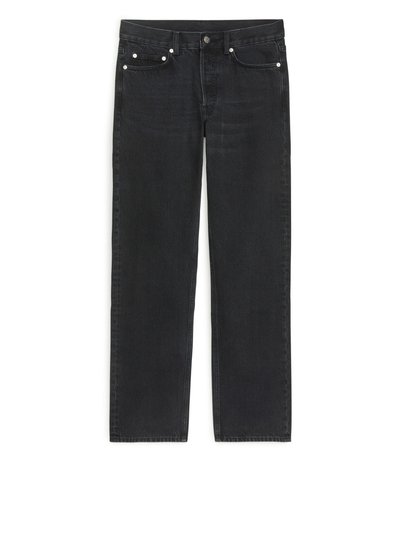 LOOSE Black Wash Jeans - Grey