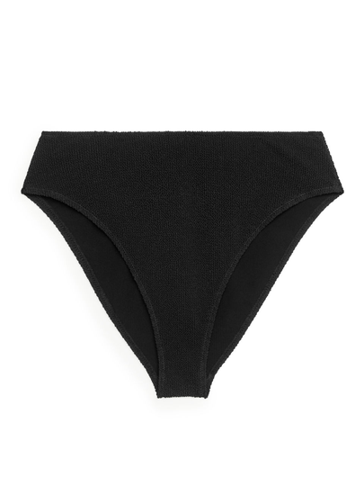 Crinkle Bikini Bottom - Black