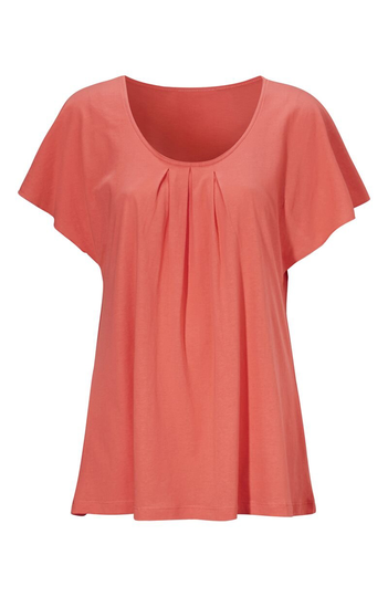 Trikåtopp med fjärilsärm