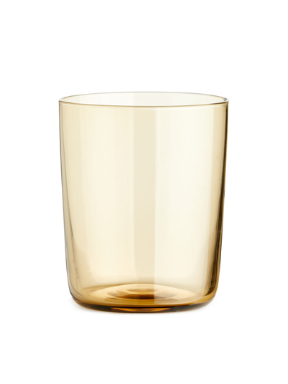 Drinking Glass Set of 2 - Yellow