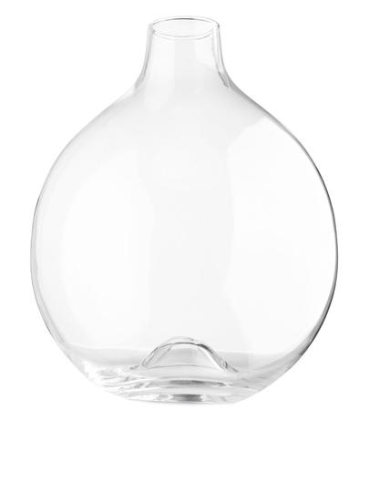 Glass Vase 34 cm - White