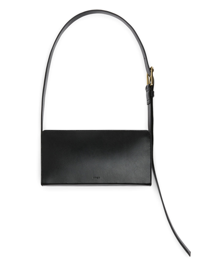Leather Shoulder Bag - Black
