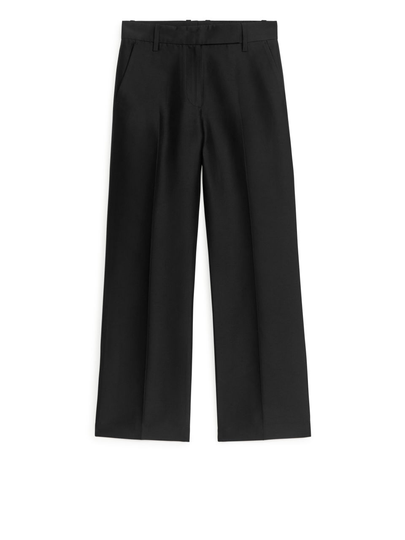 Dressed Lyocell Blend Trousers - Black