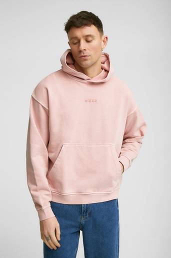 Nicce Hoodie Garment Dye Mercury Hood Hood Rosa