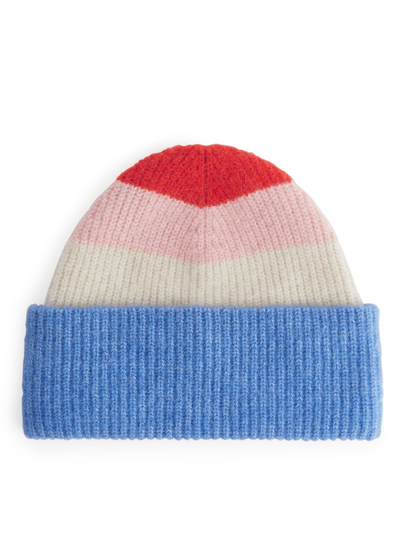 Alpaca Merino Beanie - Blue