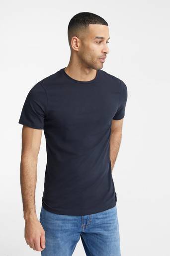 Bread & Boxers 2-Pack T-Shirts Crew Neck Tee Blå