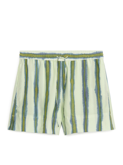 Lyocell Blend Shorts - Green