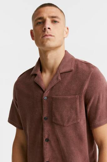 Studio Total Skjorta Terry Camp Shirt Lila