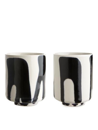 Terracotta Cups - White