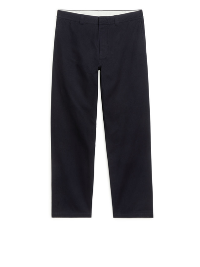 Cotton Twill Trousers - Blue