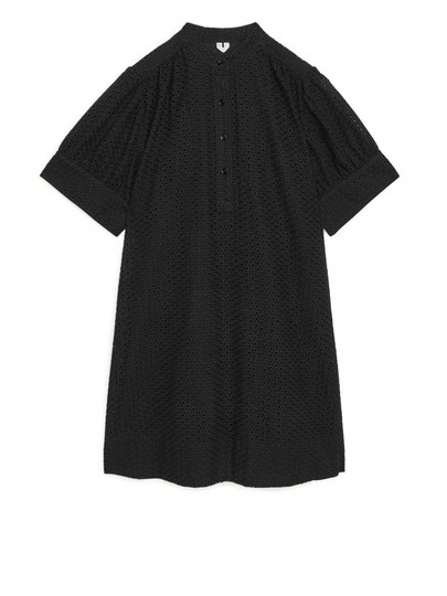 Broderie Anglaise Dress - Black