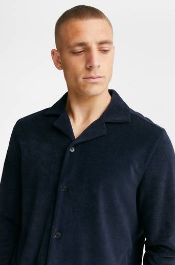 Studio Total Skjorta Terry LS Shirt Blå