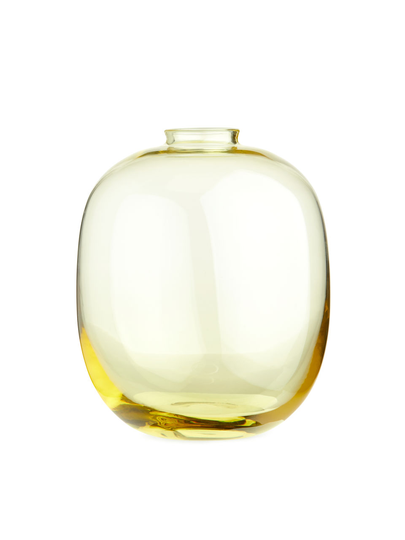 Glass Vase 12 cm - Yellow