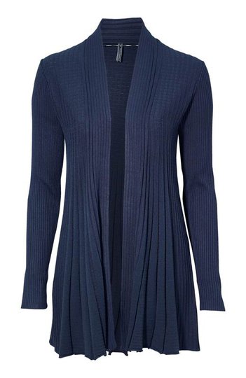 Freequent Cardigan Claudisse lång Marin