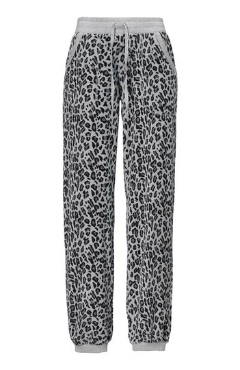 Cellbes Velourbyxa med mudd Ljus leopard