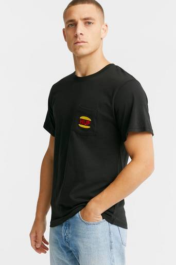 HUF T-Shirt Regal S/S Pocket Tee Svart
