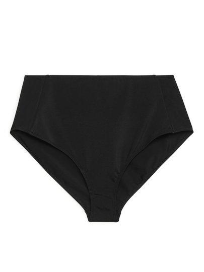 High Waist Bikini Brief - Black