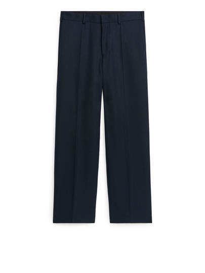 Tailored Wide-Fit Trousers - Blue