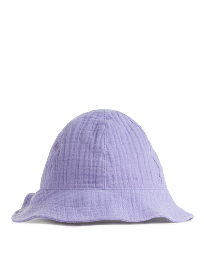 Cotton Muslin Sunhat - Purple
