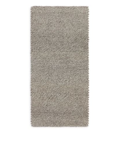 Bubbly Wool Rug 70 x 150 - Beige