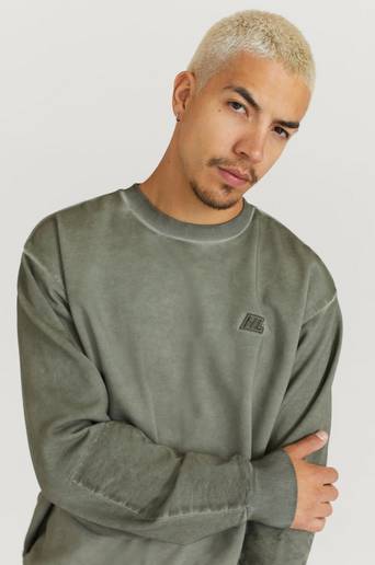 Helmut Lang Sweatshirt Military Crew Grön