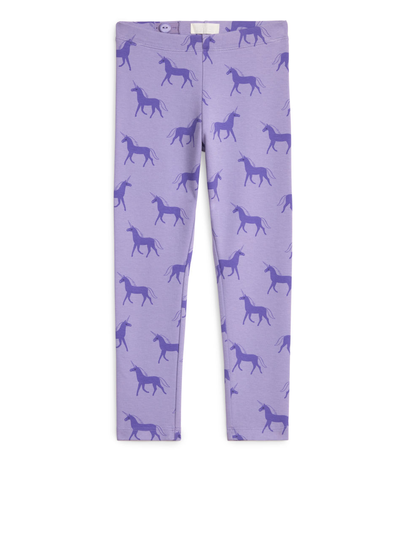 Jersey Leggings - Purple