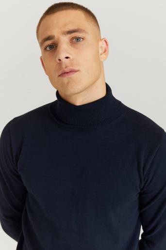 Studio Total Polotröja Craven Roll Neck Blå