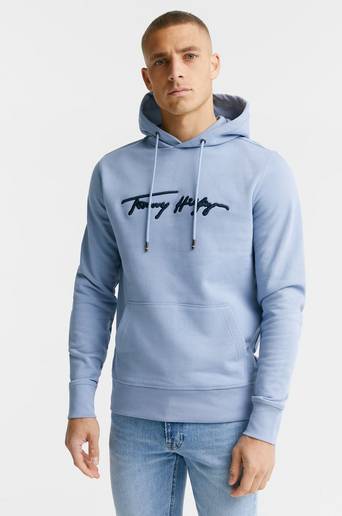 Tommy Hilfiger Hoodie Signature Graphic Hoody Blå