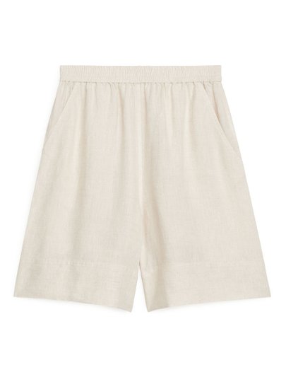 Linen Shorts - Beige